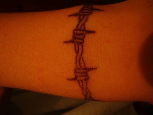 Barbed Wire Tattoo On Arm